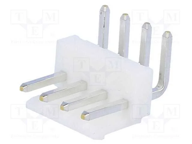 Tomada, Fio-Placa, Macho, Vh, 3,96mm, Pin: 4, Tht, 250v, 10a, -25&divide;85c