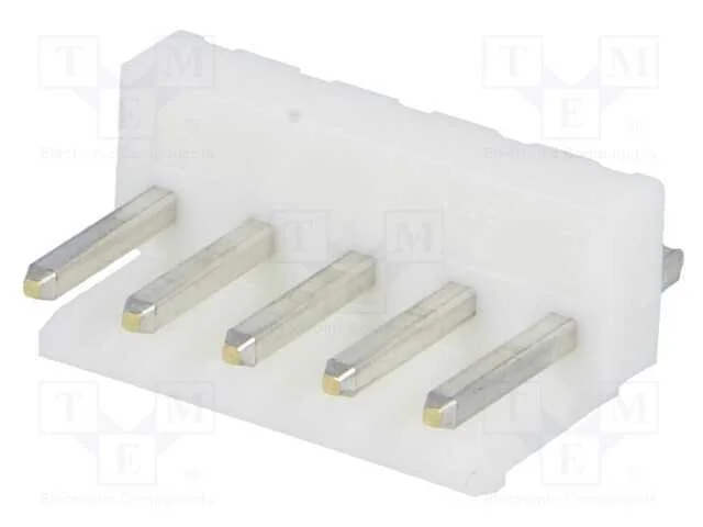 Tomada, Fio-Placa, Macho, Vh, 3,96mm, Pin: 5, Tht, 250v, 10a, -25&divide;85c