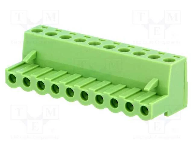 Bloco Terminal Separ&aacute;vel, 5,08mm, Faixas: 10, Simples, Ficha, 250v