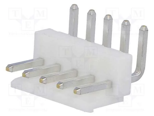 Tomada, Fio-Placa, Macho, Vh, 3,96mm, Pin: 5, Tht, 250v, 10a, -25&divide;85c