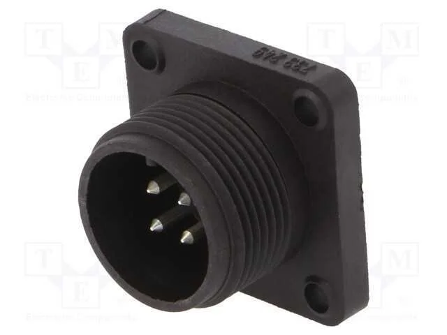 Conector: Redondos, Tomada, Cm, Ip67, Pin: 4, Cobertura: Prateado