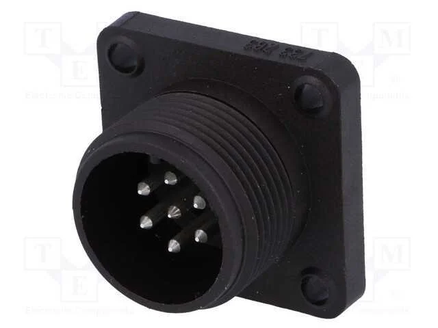 Conector: redondos, tomada, CM, IP67, PIN: 7(6+1).