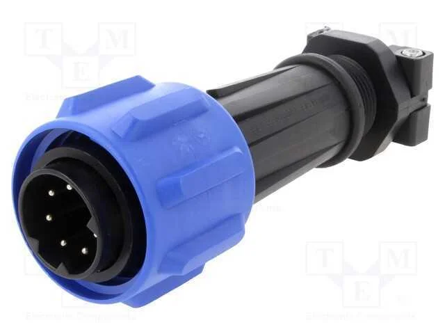 Conector: Redondos, Ficha, Macho, Pin: 7, Rosca Interna,Torcidos