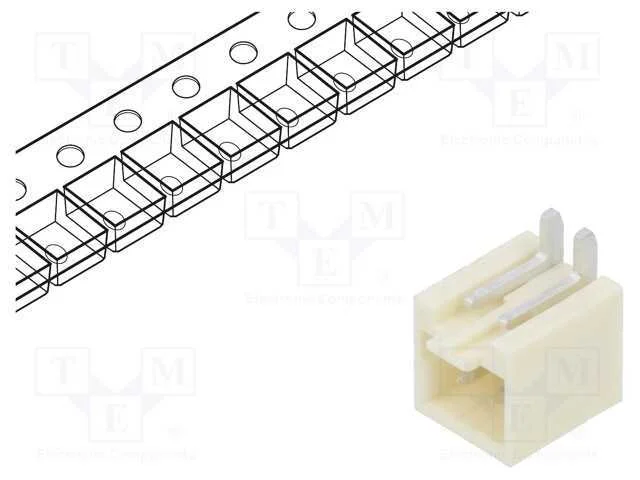 Conector: Fio-Placa, Pico-Spox, Pin: 2, Smt, Verticais, Tomada, 2,5a