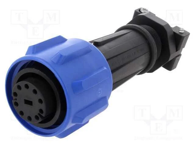 Conector: redondos, ficha, f&ecirc;mea, PIN: 10, rosca .
