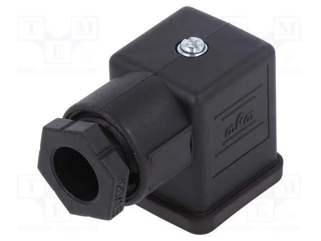 Conector: de v&aacute;lvulas, ficha, formato A, 18mm, f&ecirc;.