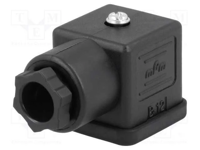 Conector: de v&aacute;lvulas, ficha, formato A, 18mm, f&ecirc;.