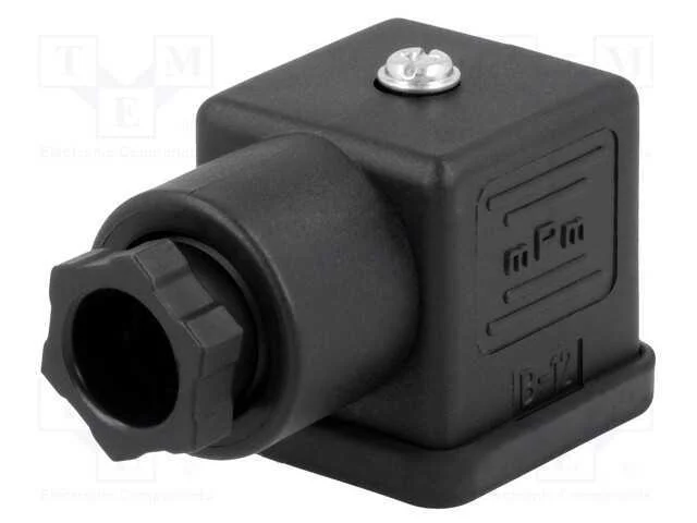 Conector: de v&aacute;lvulas, ficha, formato A, 18mm, f&ecirc;.