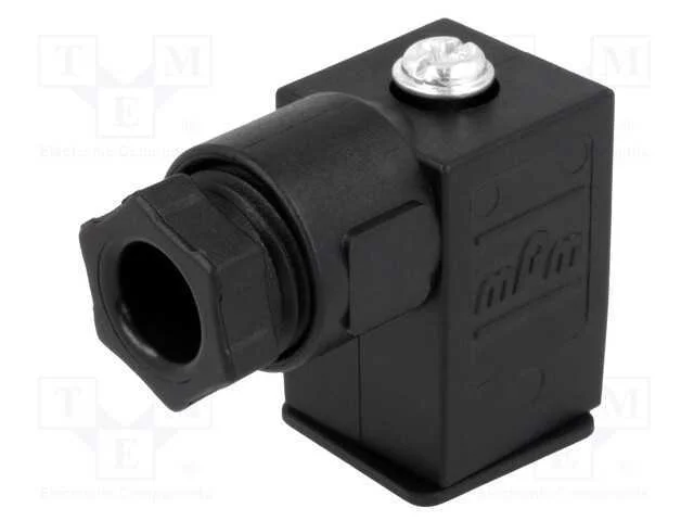 Conector: de V&aacute;lvulas, Ficha, Formato C, 9,4mm, F&ecirc;mea, Pin: 3, 4&divide;6mm