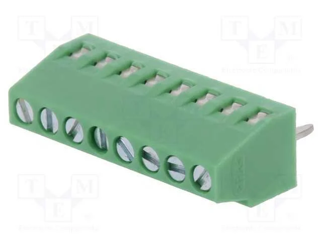 PCB bloco terminal, angulares 90, 2,54mm, faixas:.