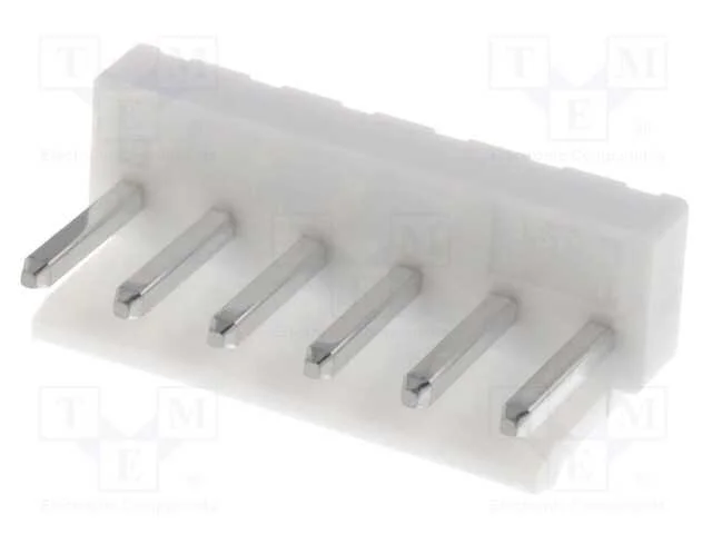 Tomada, Fio-Placa, Macho, Vh, 3,96mm, Pin: 6, Tht, 250v, 10a, -25&divide;85c