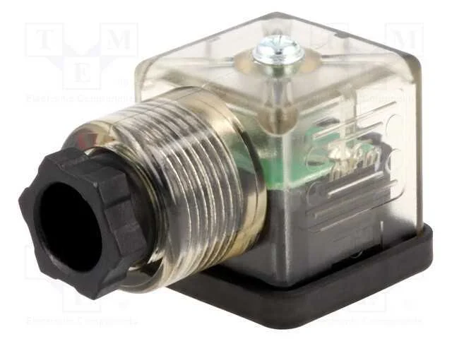 Conector: de v&aacute;lvulas, ficha, formato A, 18mm, f&ecirc;.