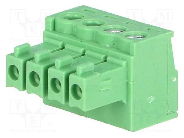 Bloco terminal separ&aacute;vel, 3,5mm, faixas: 4, simpl.
