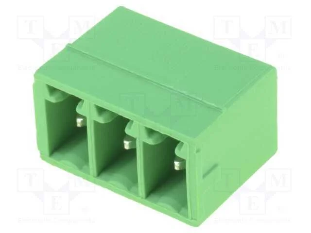 Bloco Terminal Separ&aacute;vel, 3,81mm, Faixas: 3, Simples, Tomada, Tht