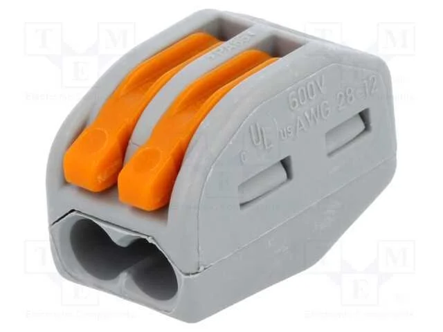 Conector r&aacute;pido, 222, aperto de molas, 0,08&divide;2,5mm.