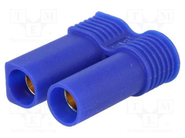 Ficha, de Alimenta&ccedil;&atilde;o Dc, Ec5, F&ecirc;mea, Pin: 2, com Cabo, Solda, Azul