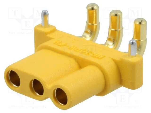 Tomada, de Alimenta&ccedil;&atilde;o Dc, Mr30, F&ecirc;mea, Pin: 3, para Pcb, Tht, 15a