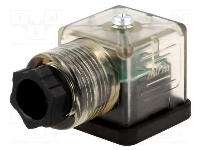 Conector: de V&aacute;lvulas, Ficha, Formato A, 18mm, F&ecirc;mea, Pin: 3, 1,5mm2