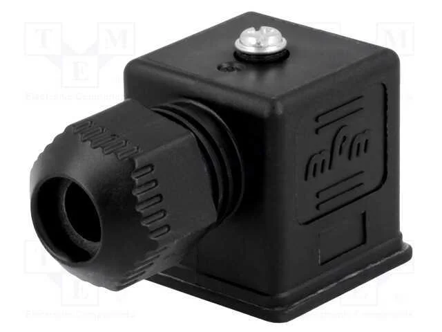 Conector: de v&aacute;lvulas, ficha, formato A, 18mm, f&ecirc;.