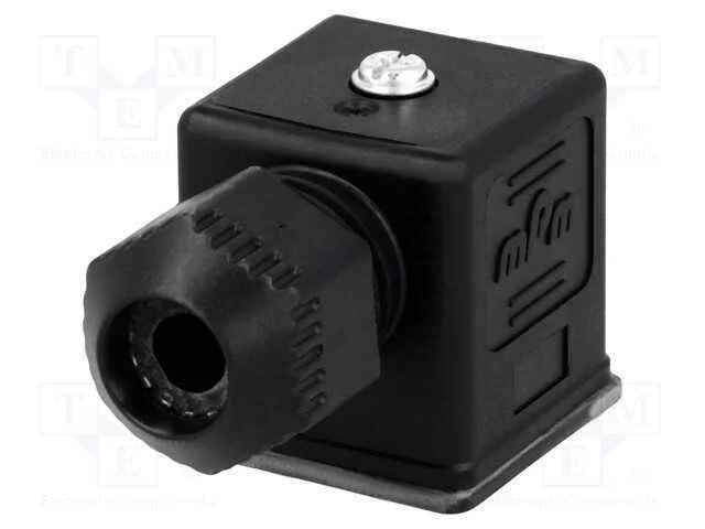 Conector: de v&aacute;lvulas, ficha, formato A, 18mm, f&ecirc;.