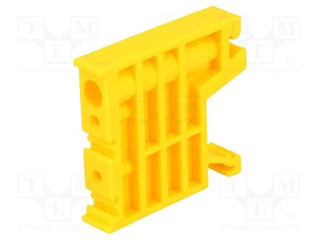 Suporte, amarelo, Larg: 10mm, poliamida, TS35, -2.
