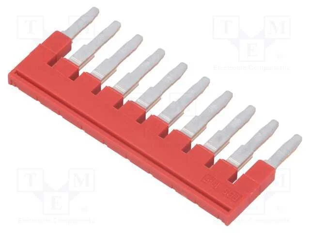 Ponte de pino, faixas: 10, vermelho, Larg: 5mm, U.