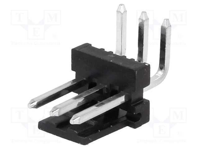 Tomada, fio-placa, macho, PIN: 3, 3,96mm, THT, MA.