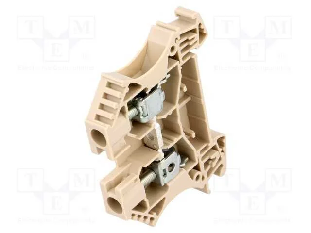 Conector: de Carril, 6mm2, Faixas: 1, Bra&ccedil;adeiras: 2, Bege, Wemid