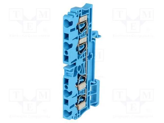 Conector: de carril, 2,5mm2, faixas: 1, bra&ccedil;adeir.