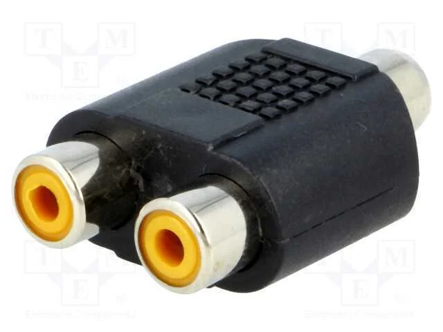 T- conector, tomada RCA,tomada RCA x2, mono