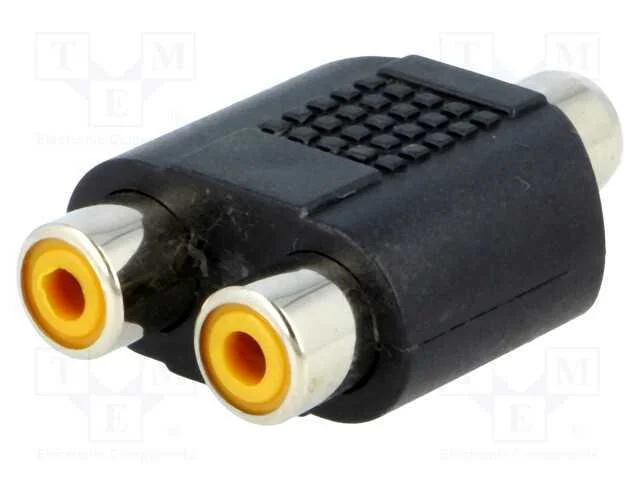 T- conector, tomada RCA,tomada RCA x2, mono