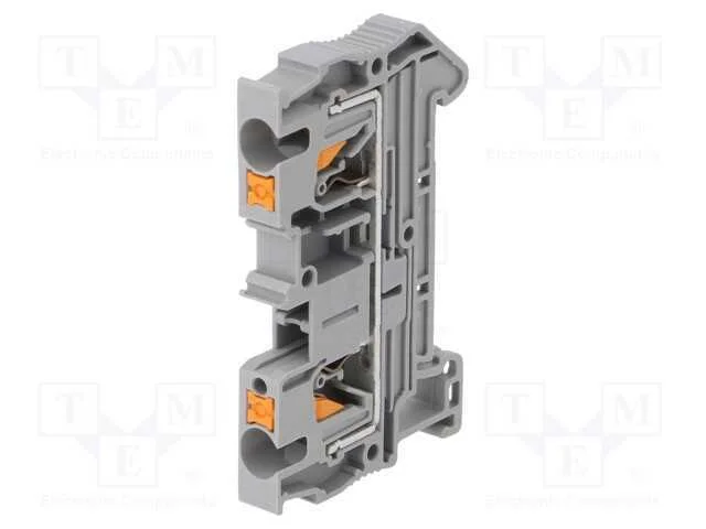 Conector: de Carril, Pt, 0,2&divide;6mm2, Faixas: 1, Bra&ccedil;adeiras: 2, Ts35