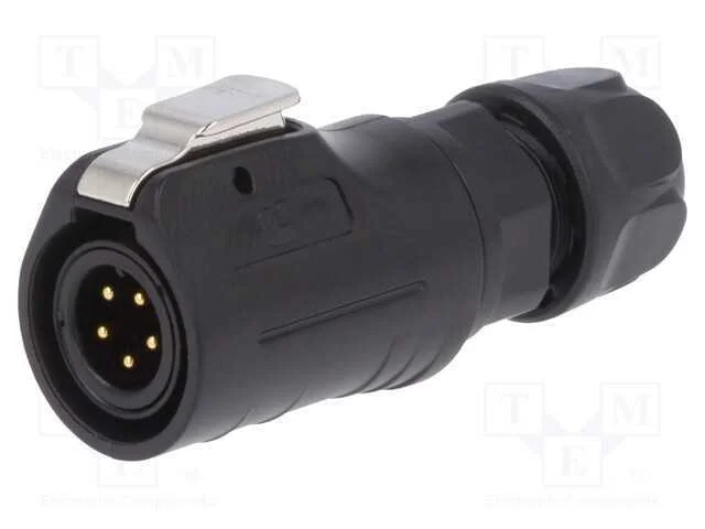 Conector redondos ficha tamanho 12 02 macho.