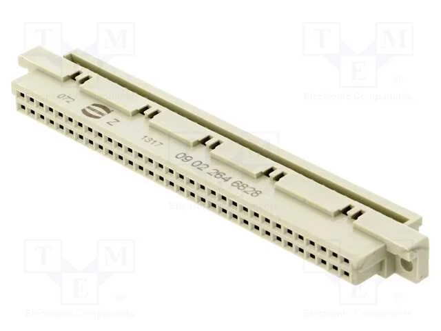 Ficha, Din 41612, Tipo B, F&ecirc;mea, Pin: 64, A+B, Idc, Simples, 2a