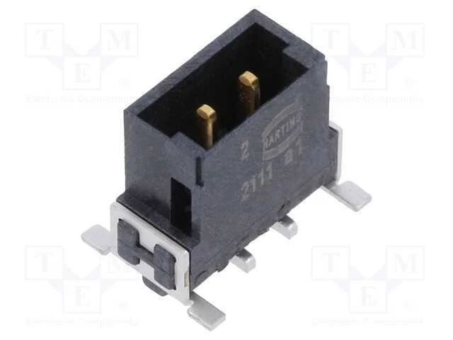 Conector: placa-placa, macho, PIN: 2, 2,54mm, har.