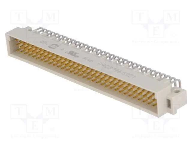 Tomada, Din 41612, Tipo C, Macho, Pin: 96, A+B+C, Tht, Angulares 90