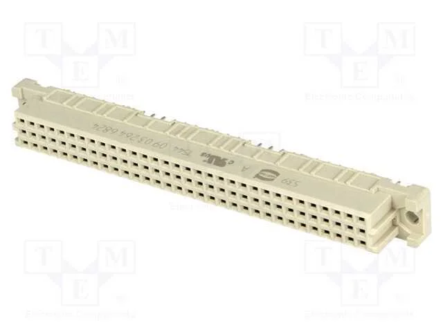 Tomada, DIN 41612, tipo C, f&ecirc;mea, PIN: 64, a+c, T.