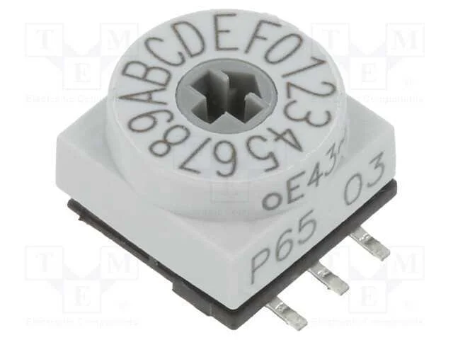 Emissor de C&oacute;digo, Hex/Bcd, Pos: 16, Smd, Rcontacto Max: 80mo, P65