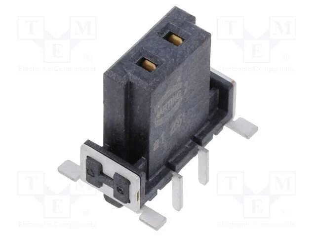 Conector: placa-placa, f&ecirc;mea, PIN: 2, 2,54mm, har.