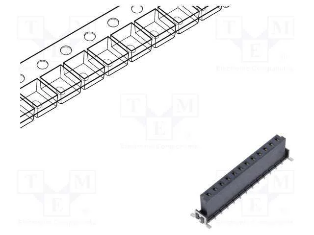 Conector: Placa-Placa, F&ecirc;mea, Pin: 12, 2,54mm, Har-Flex Power