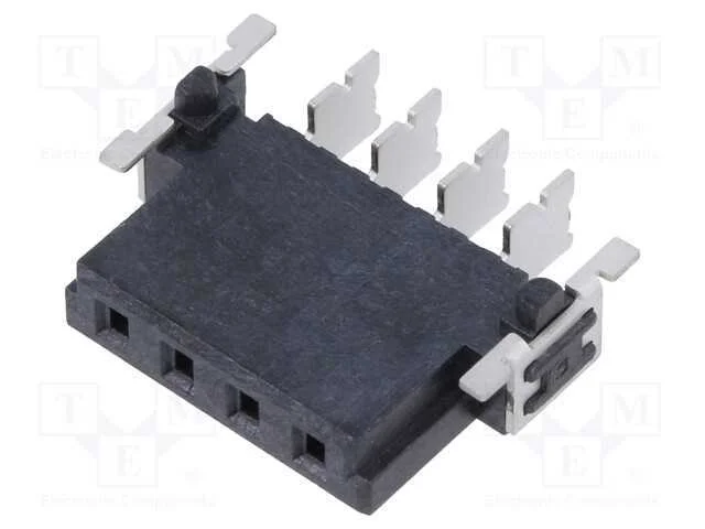 Conector: placa-placa, f&ecirc;mea, PIN: 4, 2,54mm, har.