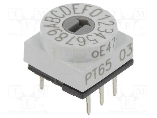 Emissor de c&oacute;digo, HEX/BCD, Pos: 16, THT, Rcontac.