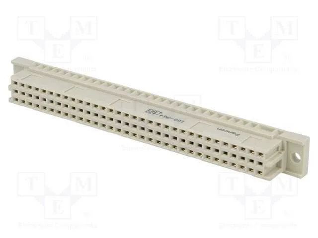 Tomada, Din 41612, Tipo C, F&ecirc;mea, Pin: 64, A+C, Tht, Simples, Dourado