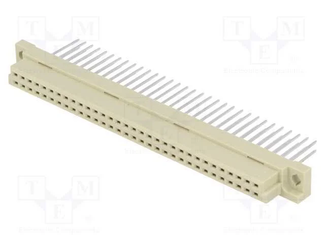 Ficha, Din 41612, Tipo B, F&ecirc;mea, Pin: 64, A+B, Liga&ccedil;&atilde;o Wire-Wrap