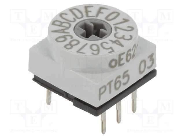 Emissor de c&oacute;digo, HEX/BCD, Pos: 16, THT, Rcontac.