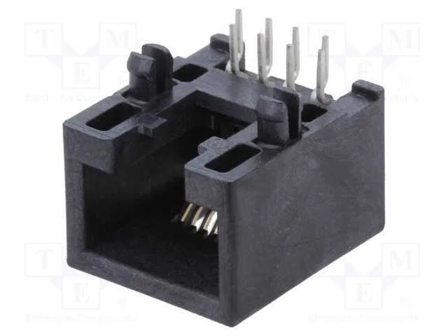 Tomada, Rj45, Pin: 8, Cat: 5e, N&atilde;o Blindados,De Perfil Baixo, Tht