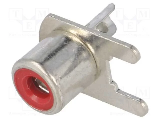 Tomada, RCA, f&ecirc;mea, angulares 90, THT, lat&atilde;o, est.