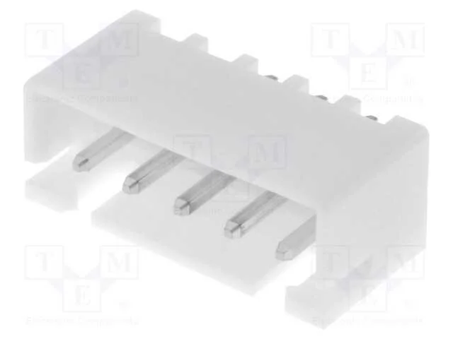 Fio-Placa, Tomada, Macho, Xh, 2,5mm, Pin: 5, Tht, 250v, 3a, -25&divide;85c