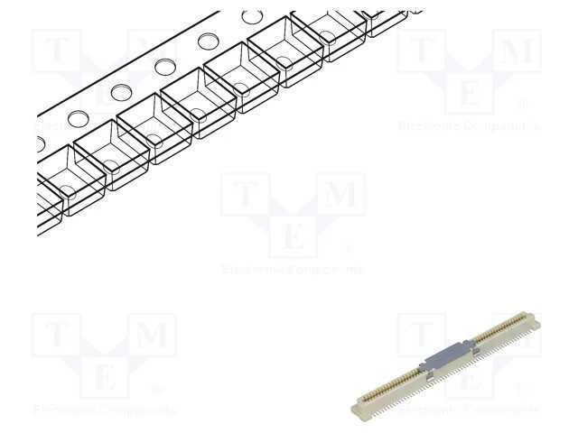 Conector: placa-placa, PIN: 120, 0,8mm, H: 3,7mm,.