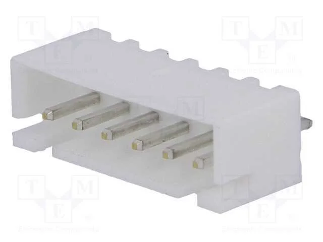 Fio-Placa, Tomada, Macho, Xh, 2,5mm, Pin: 6, Tht, 250v, 3a, -25&divide;85c